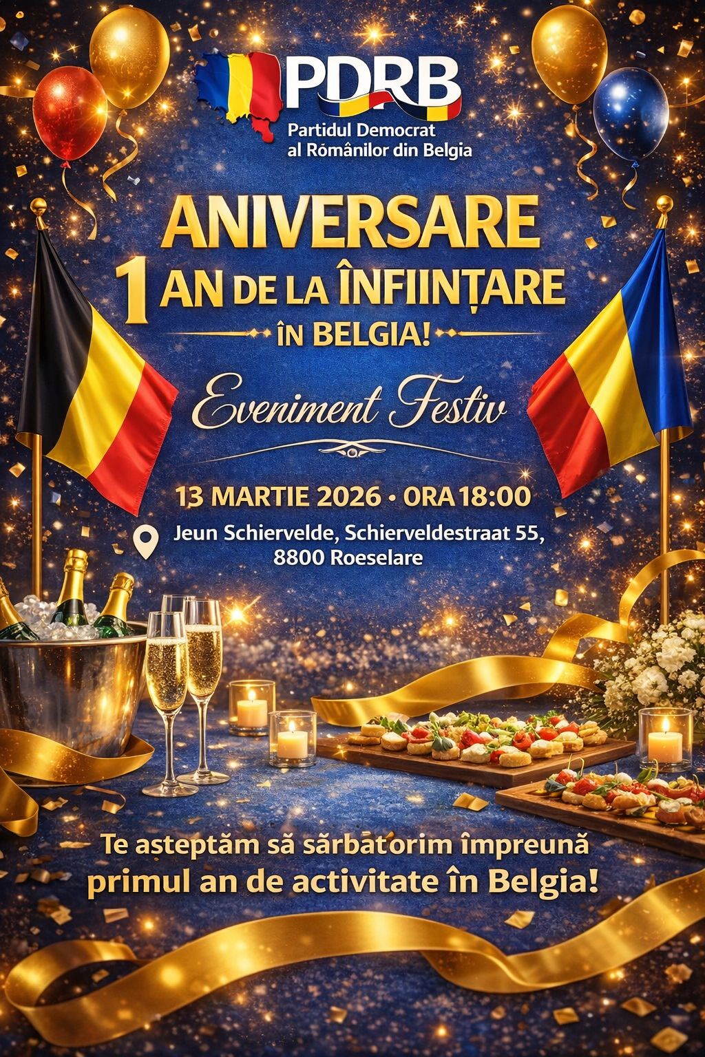 PDRB sărbătorește primul an de activitate în Belgia